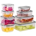 thumbnail image 3 of Imperial Home 16 Pcs Plastic Food Storage Containers Set With Air Tight Locking Lids, 3 of 5