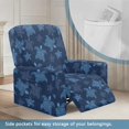 thumbnail image 3 of Binienty 4 Pack Turtle Recliner Chair Slipcover, Side Pocket Recliner Chair Covers with Storage Pockets High Elastic Reclining Sofa Cover for Home Living Room, 3 of 8