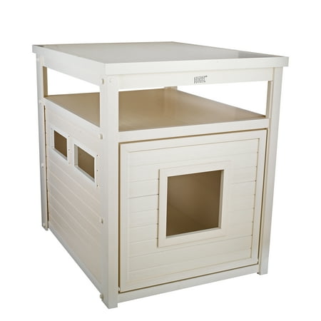 UPC: 0896819003383 | Ecoflex Jumbo Litterloo Litter Box Cover End Table – Antique White