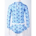 thumbnail image 3 of Alvivi Kid Girls Two Pieces Swimsuits Long Sleeves Diving Suit Surfing Swimming Costume Beachwear Blue Fish Scales 6, 3 of 7
