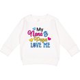 thumbnail image 2 of Inktastic My Nana and Papa Love Me with Hearts Toddler Sweatshirt, 2 of 4