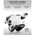 thumbnail image 4 of Casco de moto YEMA YM-926 modular integral blanco, 4 of 8