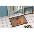 thumbnail image 2 of Thanksgiving Turkey Pilgram Fleur de lis Doormat 24x36, 2 of 4