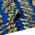 thumbnail image 3 of African Fabric 100% Cotton Ankara Wax Print Fabric soft 6 Yards Cloth for Party Dress, 3 of 5