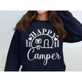 thumbnail image 4 of Happy Camper Sweatshirt, Cute Camping Pullover, Outdoor Adventure Sweater, Cozy Travel Hoodie, Comfy Nature Lover's Top (L, Maroon), 4 of 11