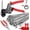 105pcs, variant on Metal Zip Ties 11.8inch 100 count 304 Stainless Steel  Ties,  Heavy Duty Stainless Steel Zip Ties for Machinery, Exhaust Wrap, Farm, Pipe, Roof, , and Outdoor Fence