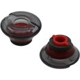 thumbnail image 2 of LAICAIW Eartips Compatible with Plantronics Voyager 5200, S/M/L 3 Pcs Soft Gel Ear Tips & 3 Pcs Foam Cover Tips, Compatible with Plantronics Voyager 5200 (Red/M), 2 of 3