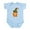 Sky Blue, variant on - Halloween Letter G Witch Monogram Infant Bodysuit - Baby Light Bodysuit, Size Newborn - 24 Months