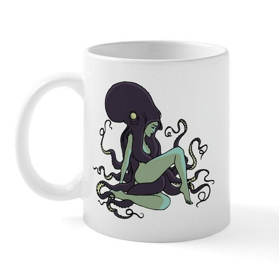 CafePress - Octopus Nymph Mug - 11 oz Ceramic Mug - Novelty Coffee Tea Cup