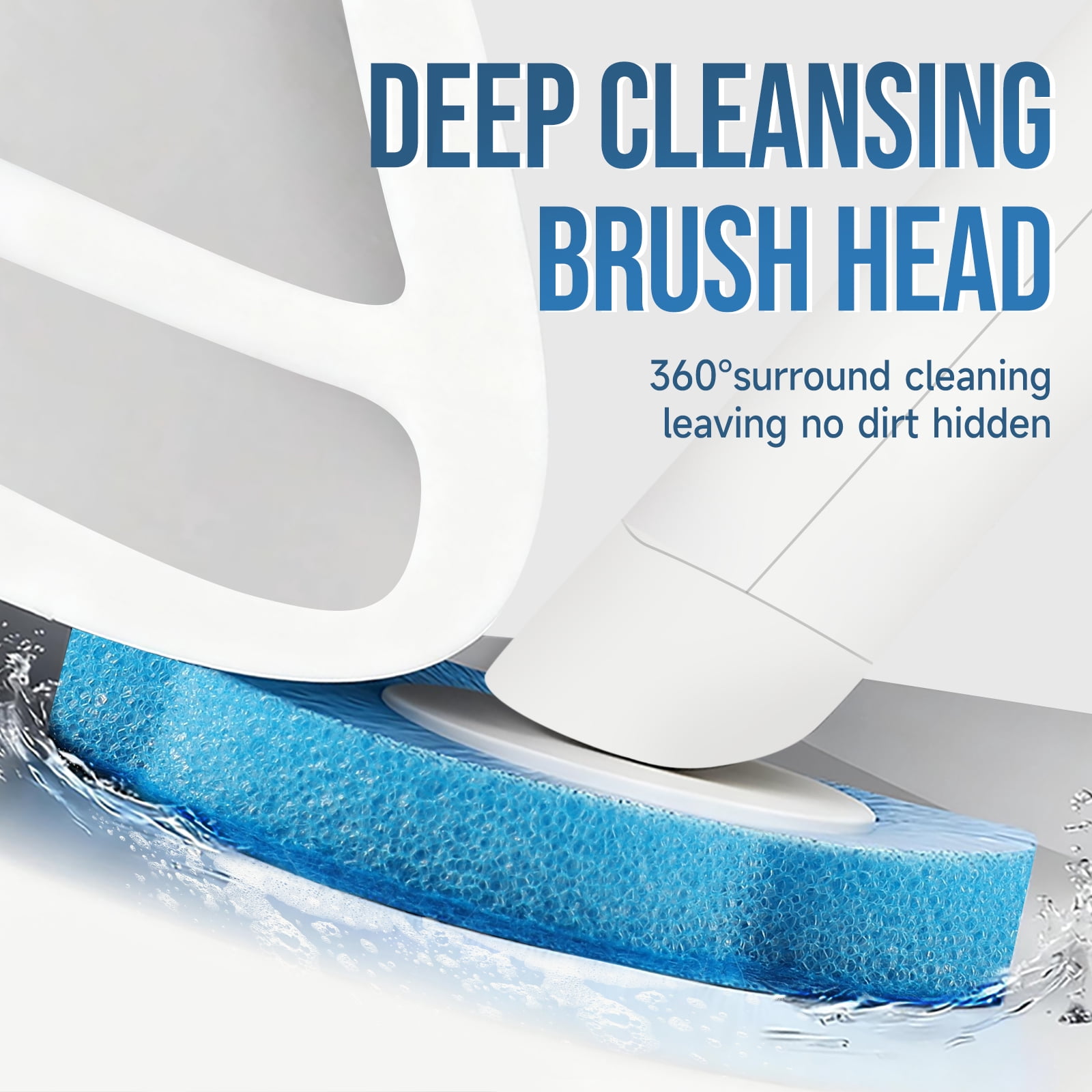 2 Pack Disposable Toilet Brush and Holder Set,Extended Handle with 48 Cleaner Refills Toilet Brush for Toilet Bowl Cleaners,Bathroom Cleaning, Bathtub - Blue (Ocean Fresh Scent)