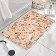 thumbnail image 3 of Corgi Dog and Flower Florals Flannel Non Slip Door Rugs,Washable Door Mats Indoor,Decorative Door Mats,Dirt-Resistant and Absorbent Doormat for Entrance,Bedroom,Kitchen,Bathroom,23.5x16in(60x40cm), 3 of 5