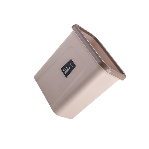 Cubo de basura de escritorio colgante, basura, montado en la pared, puerta de cocina reutilizable, cesta, herramienta de limpieza, contenedor de Almacenamiento y organización del hogar Café Wosthever HA065724-01