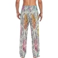 thumbnail image 3 of Skulls and Flowers Men's Pajama Pants Lightweight Sleepwear Bottom Lounge Pants, 3 of 6