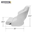 thumbnail image 7 of Seamander S1043 Series Pontoon Furniture Bucket Seat, White, 7 of 7