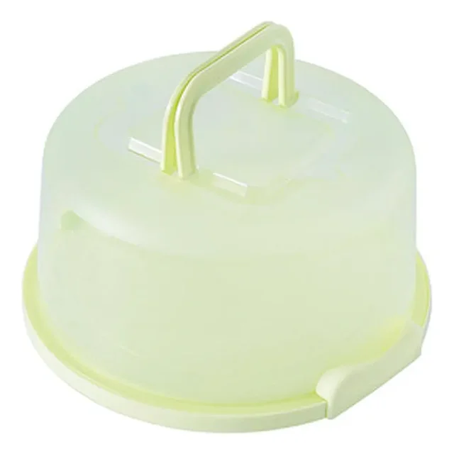 Caja De Pastel De Plástico Caja Redonda De Almacenamiento