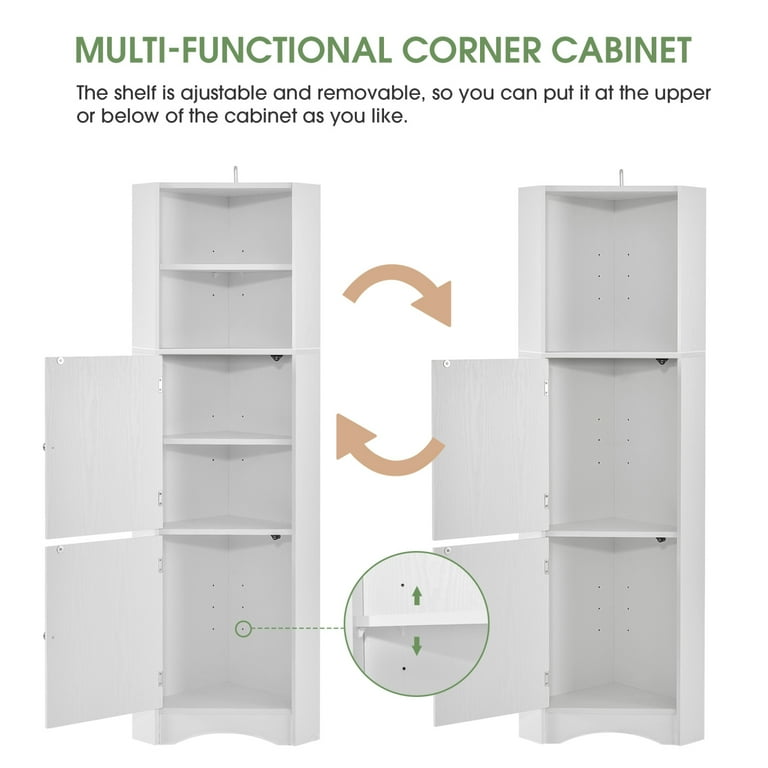 Modern tall sale corner cabinet