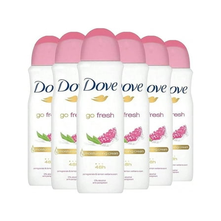 Dove Antiperspirant Deodorant Spray, Pomegranate & Lemon Verbena, 6-Pack