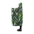 thumbnail image 1 of HATIART Couverture à Capuche Rayures Colorées Couverture Portable Comfotable à Capuche Jeter Robe d'Emballage 50 X 60 Pouces, 1 of 3
