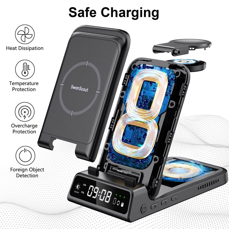 Caricatore Wireless Mag Safe, Stazione Di Ricarica Wireless Magnetica, Supporto per Caricatore
