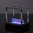 thumbnail image 4 of Dsseng Cradle Pendulum Light Colorful Swing Ball Lamp LED Light Up Swinging Ball Luminous Pendulum Balance Balls Kids Physics Science Toys Home Office Decor Table Ornament, 4 of 8