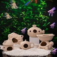 thumbnail image 6 of vnanda Aquarium Decor Fish Tank Shelter Exquisite Durable Unique Shape Ceramic Aquarium Landscaping Ornament Fish Tank Accessories, 6 of 8