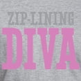 thumbnail image 3 of CafePress - Zip Lining DIVA T Shirt - Fitted T-Shirt, Vintage Fit Soft Cotton Tee, 3 of 4
