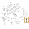 thumbnail image 4 of Trimla Rear Tow Cover for 07-09 BMW5 E60LCI Sedan E61LCI Wagon Fit 520i 523i 528i 535i 550i 535d 540i 530i 2007 2008 2009 bumper Towing Hook Eye Cap 51127178183, 4 of 5