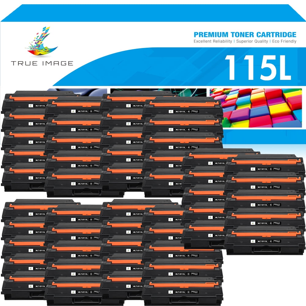 True Image 50-Pack Compatible Toner Cartridge for Samsung MLT-D115L Work with Xpress SL-M2620ND SL-M2820DW M2670FN M2870FD SL-M2820ND Printer (Black)
