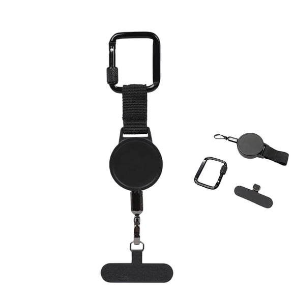 Retractable Phone Tether Skiing, Outdoor Anti-Theft Adjustable Phone Lanyard, Cell Phone Tether Strap, Compatible with Most Smartphones, 1 Pack