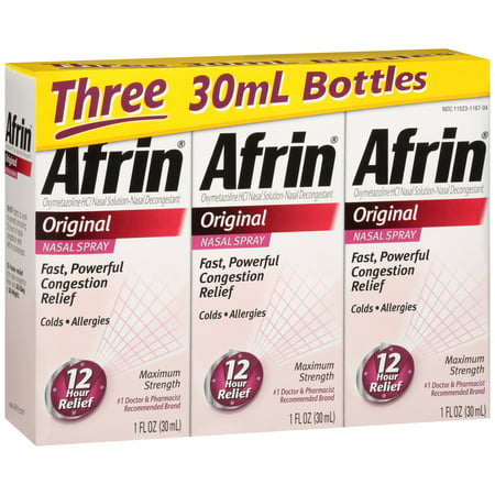 Afrin® Original Nasal Decongestant Nasal Spray 3-30mL
