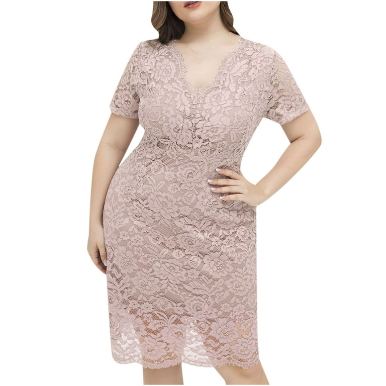 Lace styles for plus-sized ladies and how to dress right 