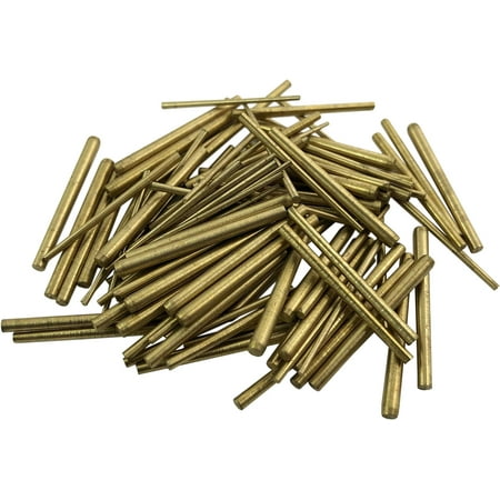 

100 Brass Taper PINS : Clock Assorted Mix Sizes Pin Tapered Repairs Parts (24)