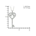thumbnail image 3 of White Diamond Accent Sterling Silver Key and Heart Pendant, 3 of 4