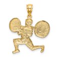 thumbnail image 4 of 14k Solid Polished Weightlifter Pendant C2640, 4 of 4