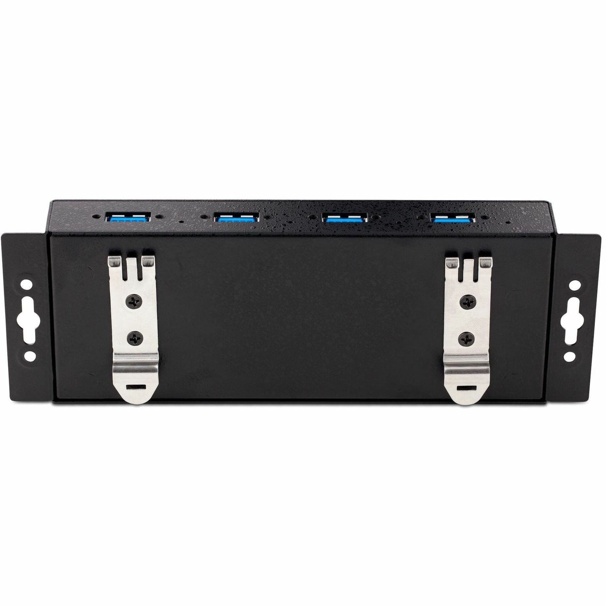 StarTech.com 4-Port Industrial USB 3.0 5Gbps Hub, Black, Black
