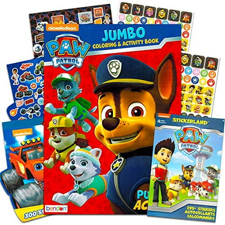 PAW Patrol Coloring Book and Stickers - 295 Stickers! by Stickerland | Walmart Canada