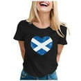 thumbnail image 1 of WEIYLL Womens T-Shirts Short Sleeve Crew Neck Patriotic Apparel Black Tee Sizes S, 1 of 4
