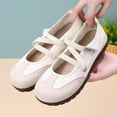 thumbnail image 2 of YOUYEDIAN Mary Jane Shoes Women Fashion Strap Design Round Toe Casual Slip On Comfy Flats Retro Soft Breathable Versatile Outdoor Dress Shoes, 2 of 5