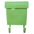 thumbnail image 4 of NACH Euro Series Modern Mailbox With Newspaper Holder, Decorative Mail Holder, Wall Mount Mailboxes for Outside, Rust Resistant Galvanized Metal Mailbox, 12" x 11" x 4.5", Green, MB-44796, 4 of 5