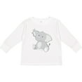 thumbnail image 3 of Inktastic Elephant Boys or Girls Long Sleeve Toddler T-Shirt, 3 of 5