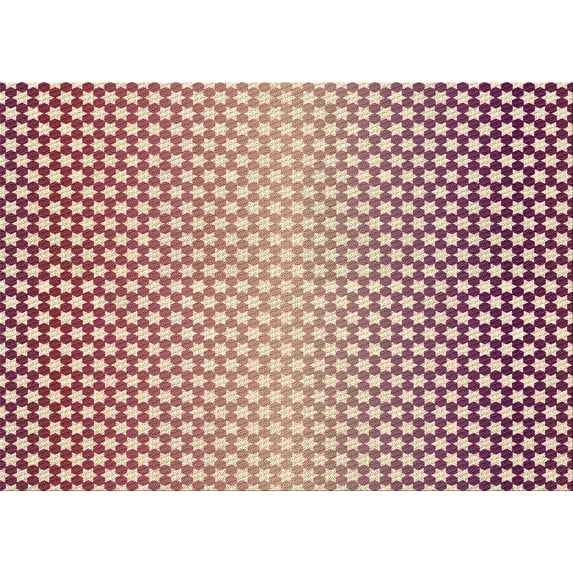 Ahgly Company Indoor Rectangle Patterned Rose Red Area Rugs, 7' x 9'