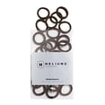 thumbnail image 4 of Heliums Small Hair Ties - 1 Inch Seamless No-Damage Ponytail Holders for Kids, Braids and Thin Hair (Dark Brown, 30 Count), 4 of 13