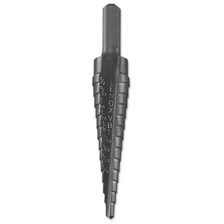 

Lenox Vari-Bit Step Drill Bit #1 1/8 in to 1/2 in Cutting Dia 13 Steps Lenox 30881VB1