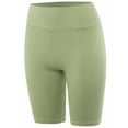 thumbnail image 2 of A2Y Women's Running Exercise High Waisted Bike Cotton shorts Light Sage 1XL, 2 of 3