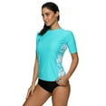 thumbnail image 6 of Charmo Rash Guard Women's Rashguard Swimsuit Short Sleeve UV Protection Swim Shirt UPF 50+, 6 of 6