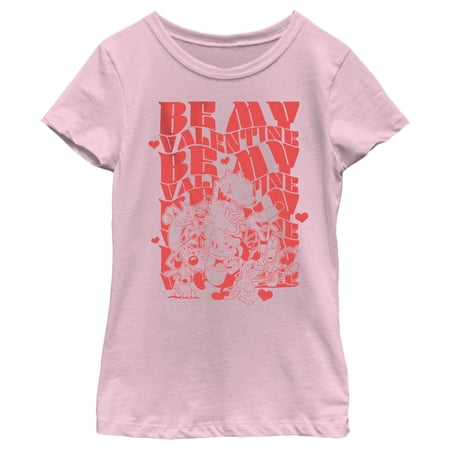 Girl s Rocko s Modern Life Be My Valentine Graphic Tee Light Pink Large