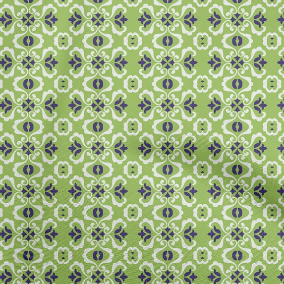 oneOone Cotton Cambric Lime Fabric Mosaic Sewing Fabric By The Yard Printed Diy Clothing Sewing Supplies 56 Inch Wide