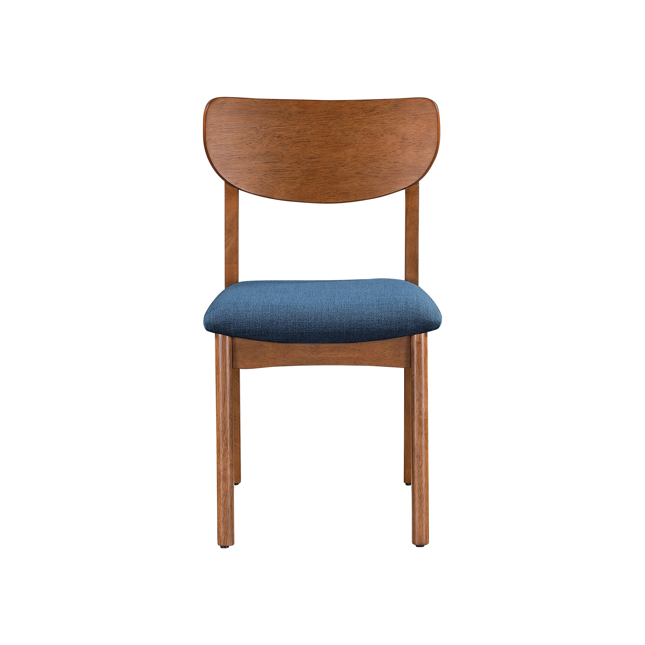 Better Homes & Gardens Greyson Dining Chairs, Blue Fabric Seat, Set of 2