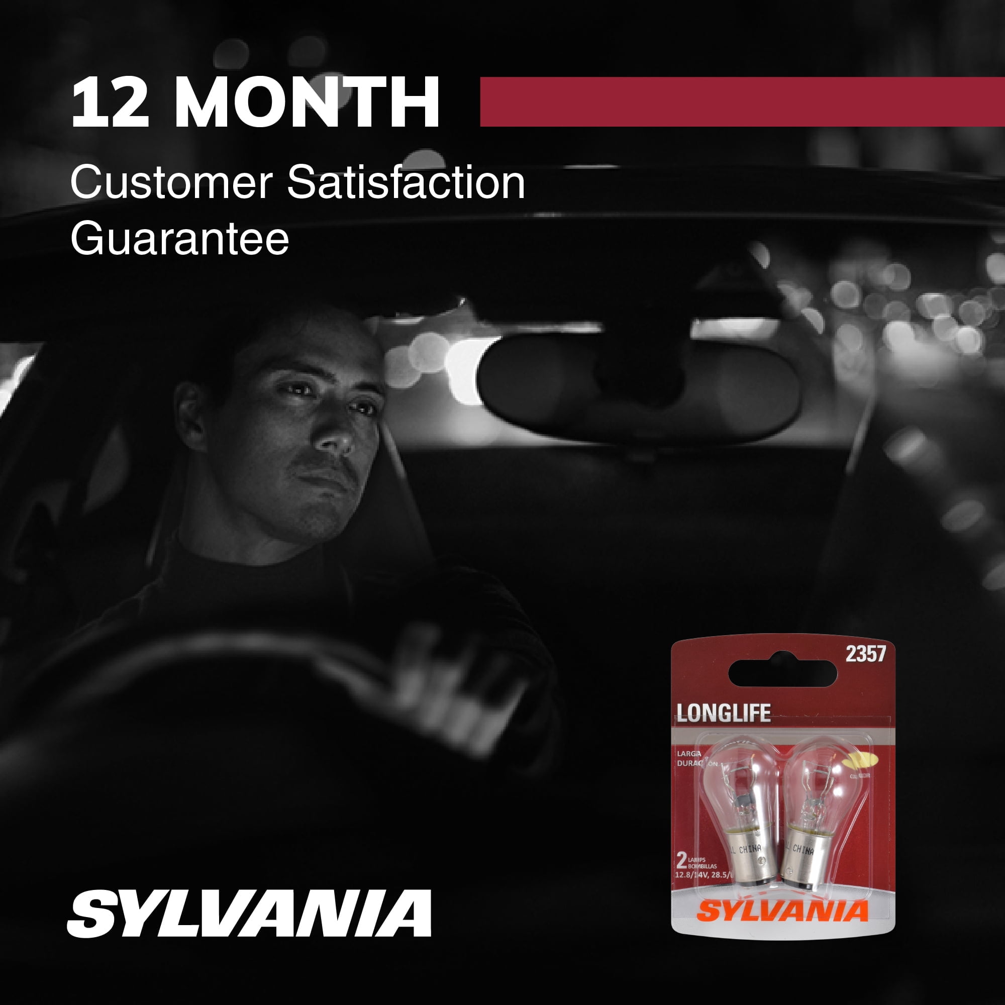 Sylvania 2357 Long Life Mini Bulb, 2 Pack, Compatible with Multiple Cars