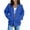 Blue, variant on ZSQDM Custom Hoodies for Women Cousins Beach Sweatshirt Women Polyester Hoodie Dream Coat for Curly Hair Womens Cropped Jacket Zip Up Lightweight Oversized（Xxl）